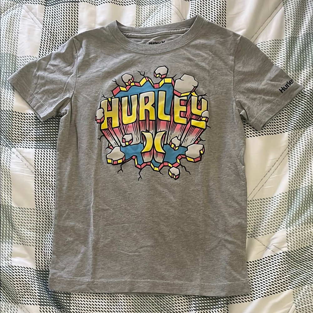Kids - Hurley Gray Graphic T-Shirt